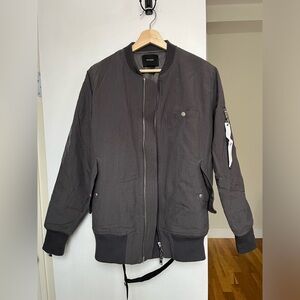 Stampd Men's Dark Gray Bomber Jacket M
